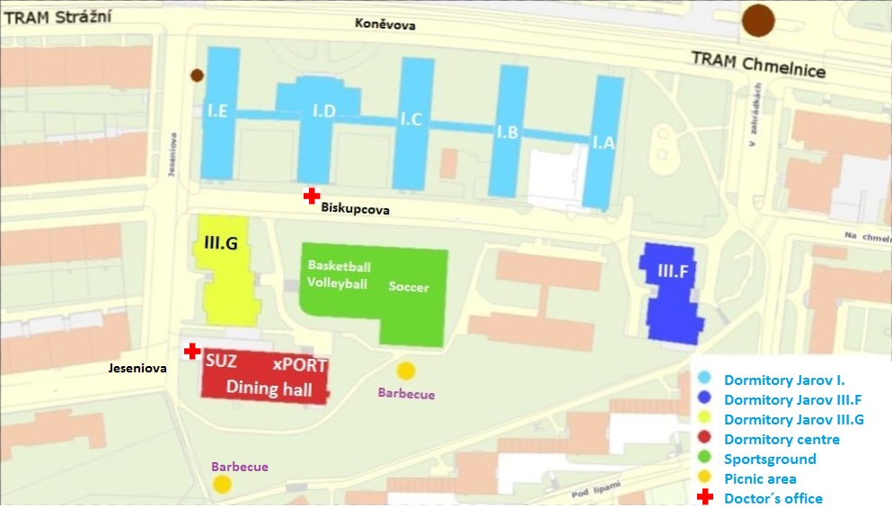 Jarov Halls of residence plan