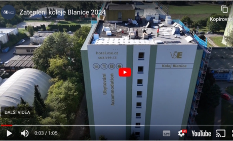 Insulation of the Blanice dormitory, video